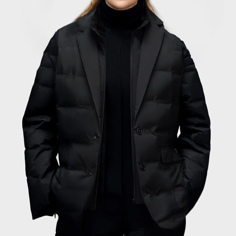 Women's Padded Puffer Jacket - Quilted Down Winter Coat