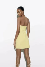 Women's Strapless Mini Dress | Fitted Summer Party Wear