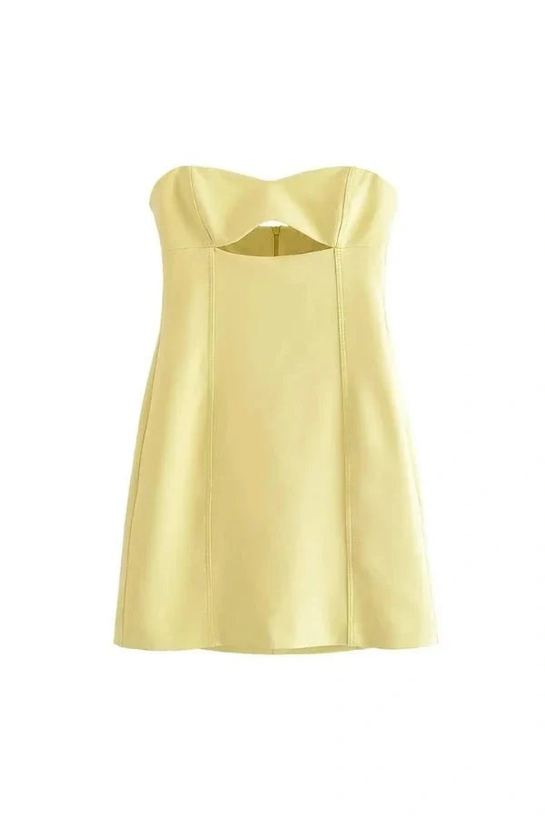 Women's Strapless Mini Dress | Fitted Summer Party Wear