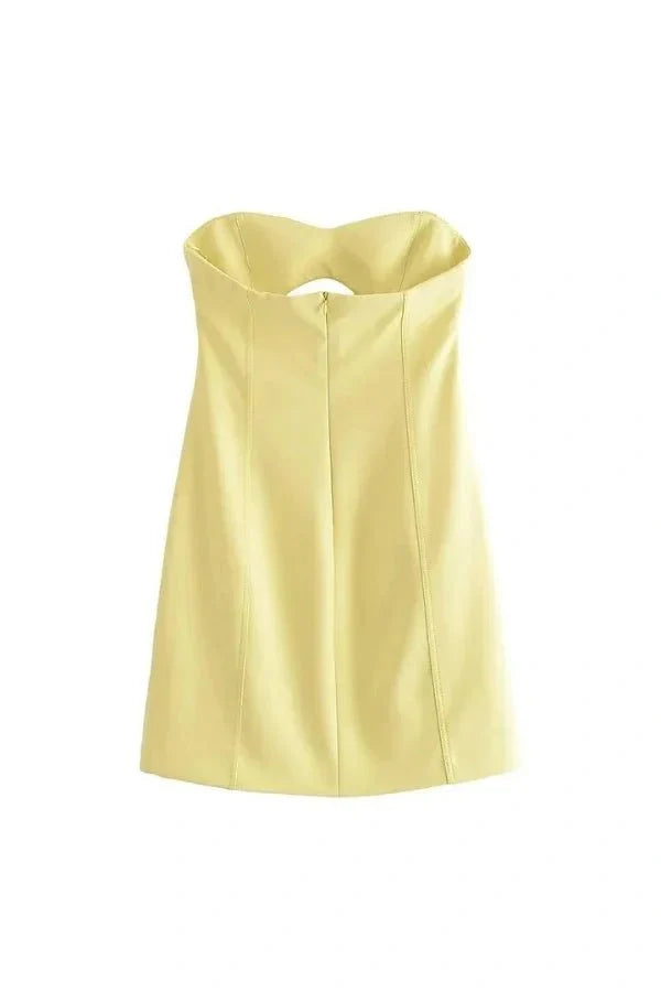Women's Strapless Mini Dress | Fitted Summer Party Wear