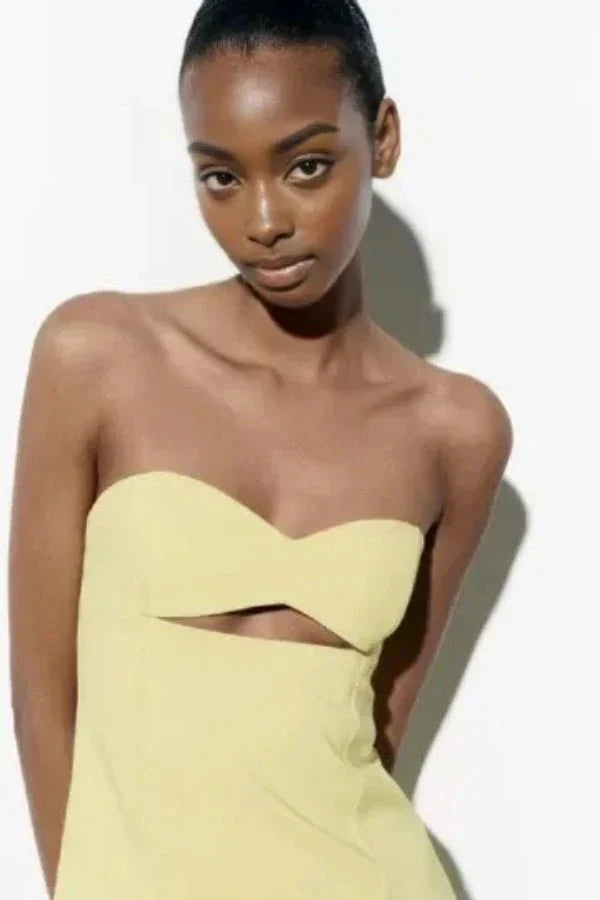 Women's Strapless Mini Dress | Fitted Summer Party Wear