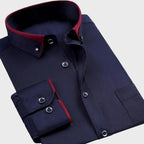 Men's Long Sleeve Casual Shirt - Slim Fit Dress Shirt
