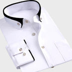 Men's Long Sleeve Casual Shirt - Slim Fit Dress Shirt