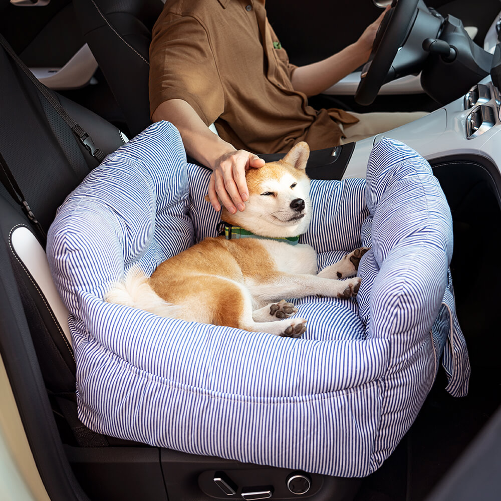 Portable pet car travel seat bed