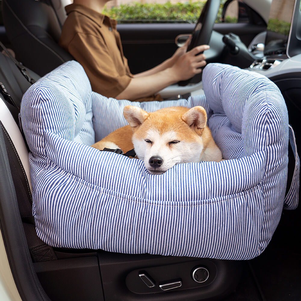 Portable pet car travel seat bed
