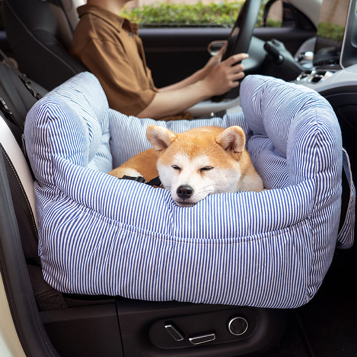 Portable pet car travel seat bed