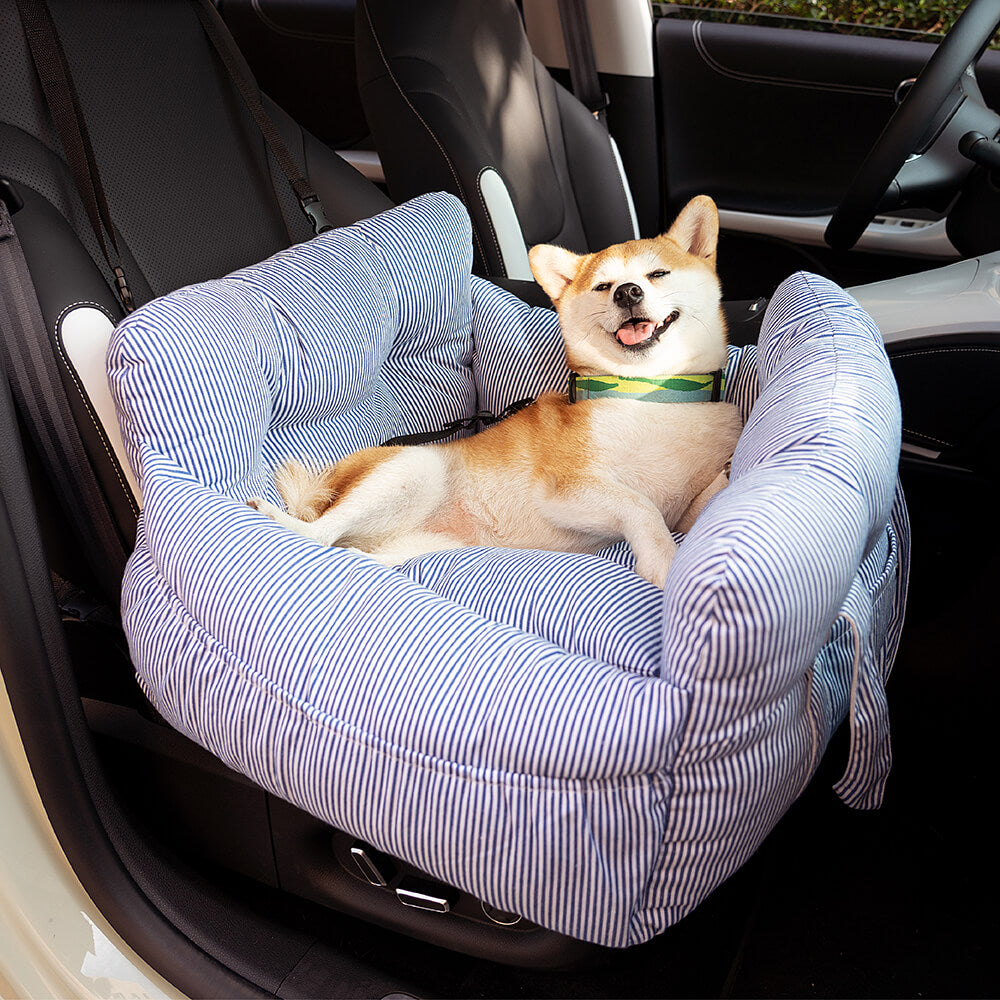 Portable pet car travel seat bed