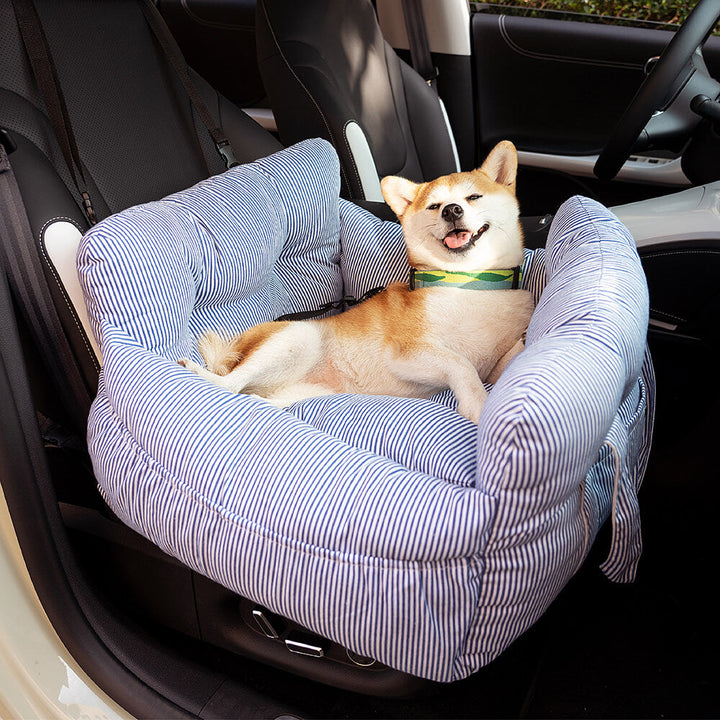 Portable pet car travel seat bed
