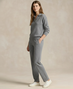 Women's Knit Set - Polo Top and Pants Matching Outfit