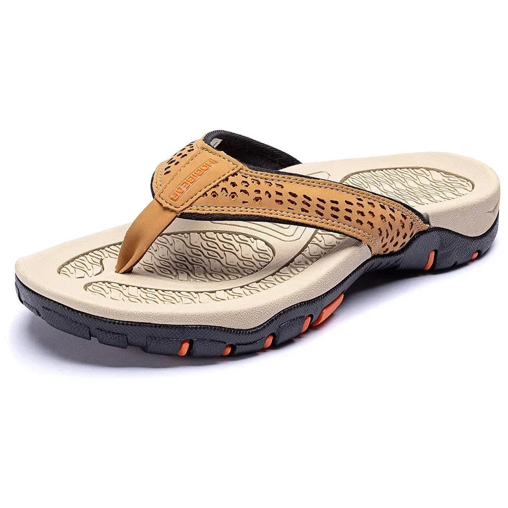 Men's Athletic Flip Flops - Arch Support Sports Sandals
