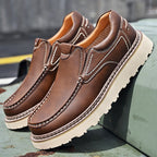 Men's Leather Loafers - Slip On Formal Shoes