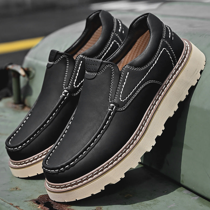 Men's Leather Loafers - Slip On Formal Shoes