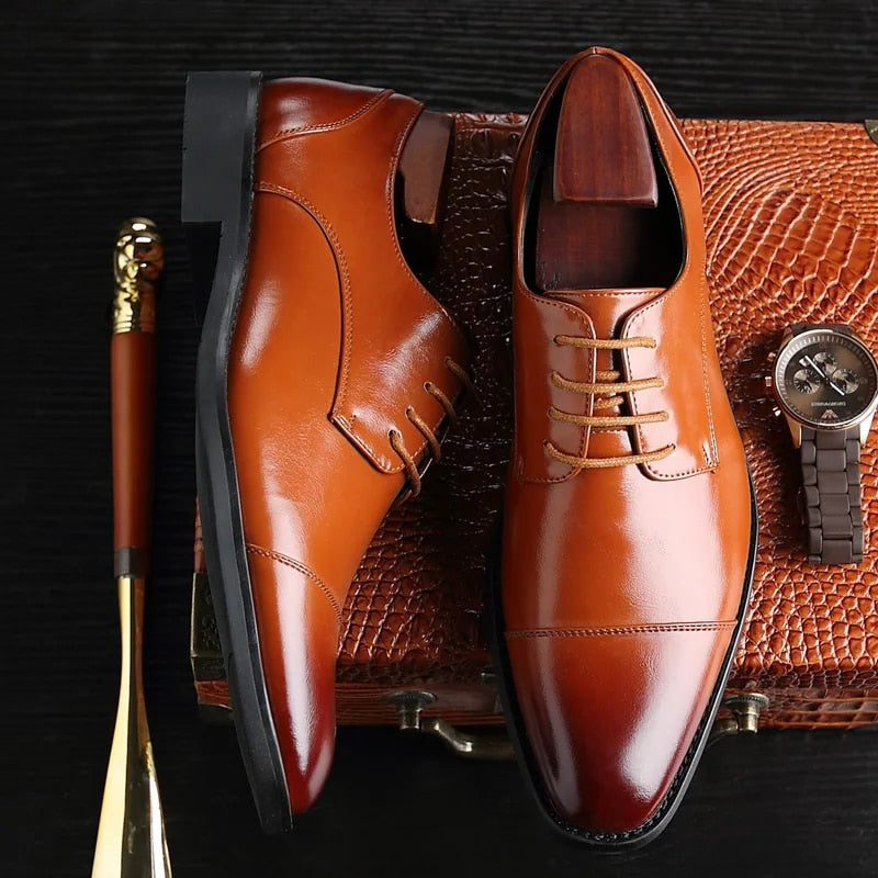 Men's Oxford Shoes - Handcrafted Leather Brogues