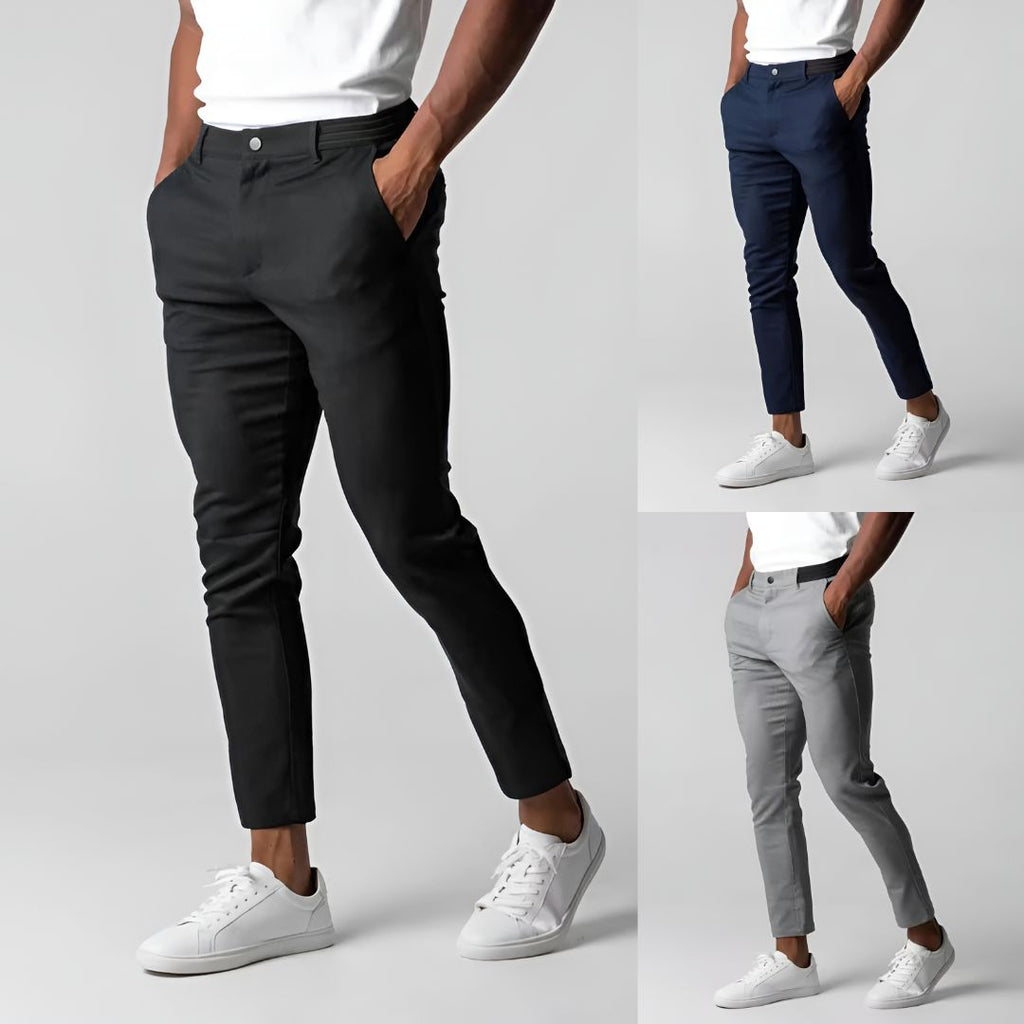 Men's Stretch Chinos - Slim Fit Casual Dress Pants