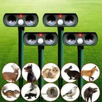 Solar Animal Repeller - Ultrasonic Garden Pest Control