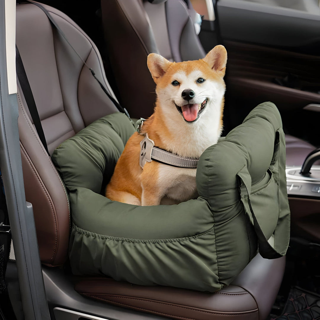 Portable pet car travel seat bed