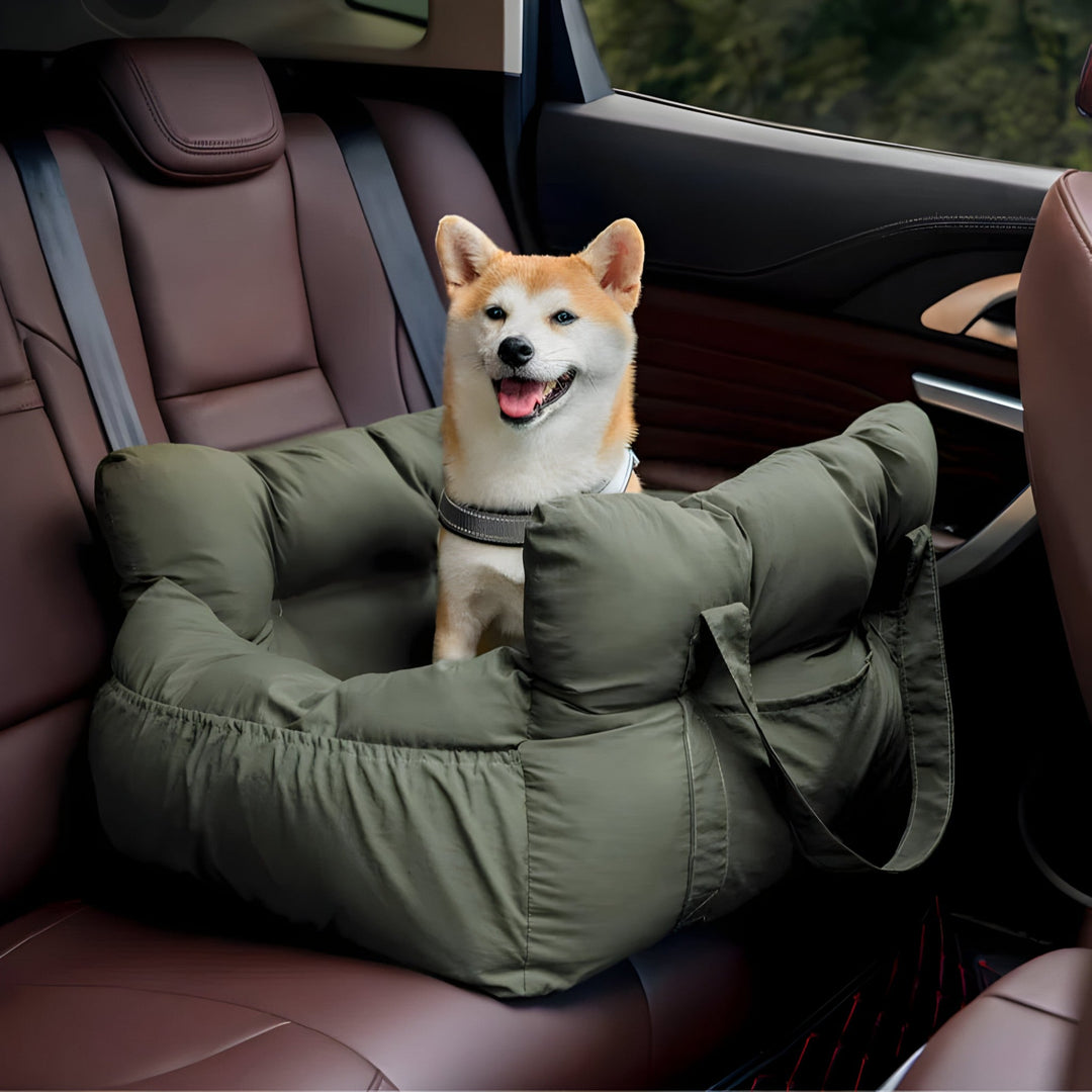 Portable pet car travel seat bed