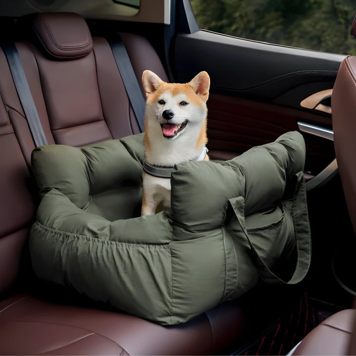 Portable pet car travel seat bed