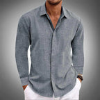 Men's Linen Shirt - Breathable Summer Casual Shirt