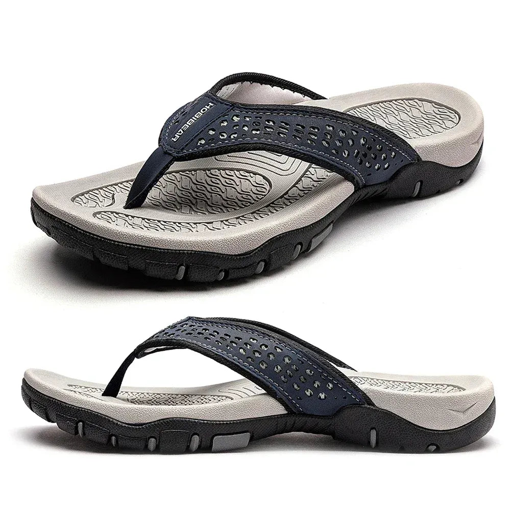 Men's Athletic Flip Flops - Arch Support Sports Sandals