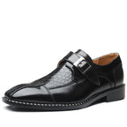 Men's Monk Strap Loafer - Cushioned Buckle Dress Shoe