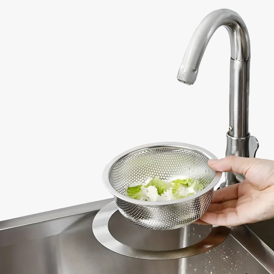 Swan-shaped stainless steel dish drainer