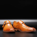 Men's Monk Strap Loafer - Cushioned Buckle Dress Shoe