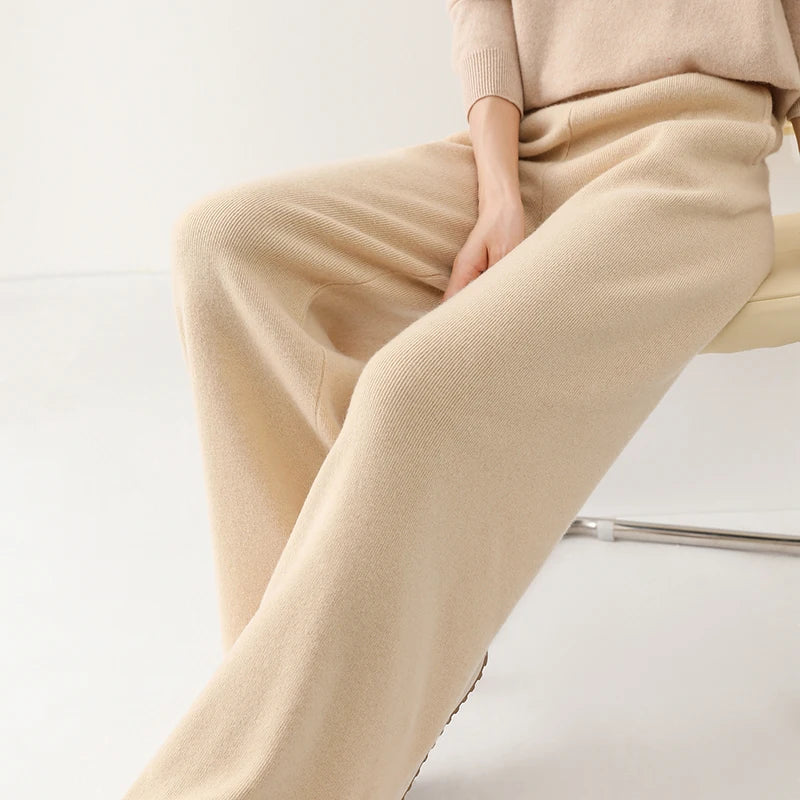 Women's Merino Pants - Knit Lounge Trousers