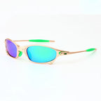 Men's Polarized Sunglasses - Gold Alloy Summer Shades