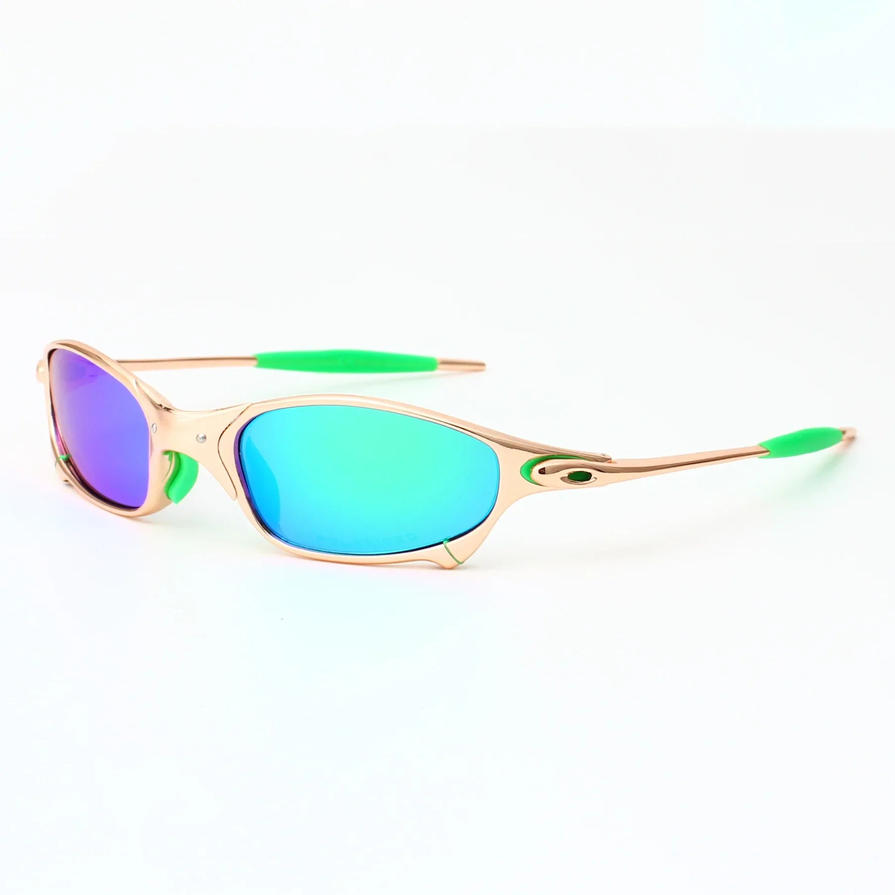 Men's Polarized Sunglasses - Gold Alloy Summer Shades