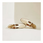 Women's Slingback Woven Loafers - Leather Huarache Flats