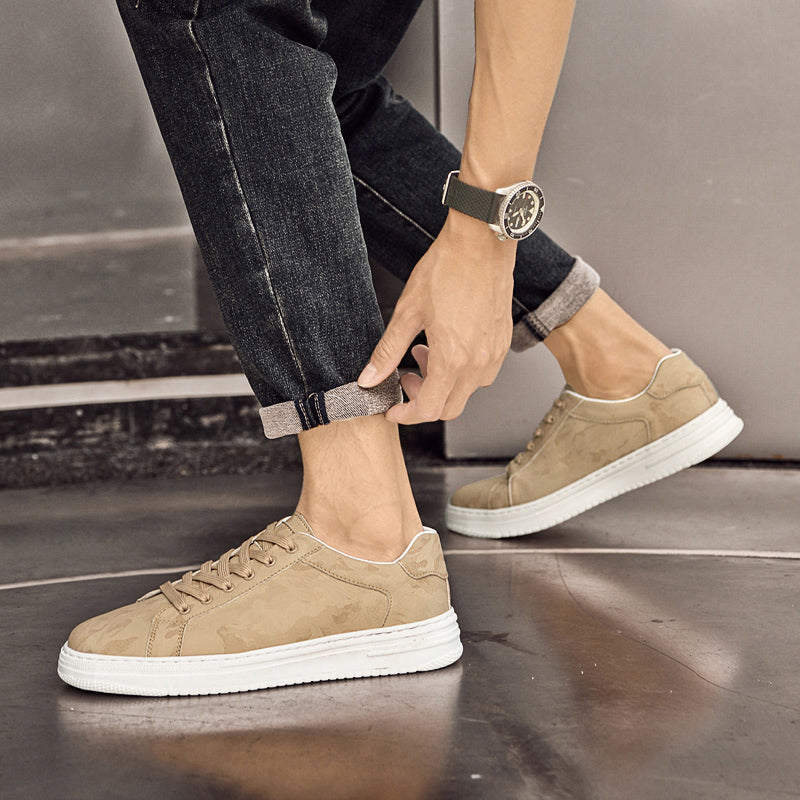 Men's Leather Sneakers - Genuine Full Grain Shoes