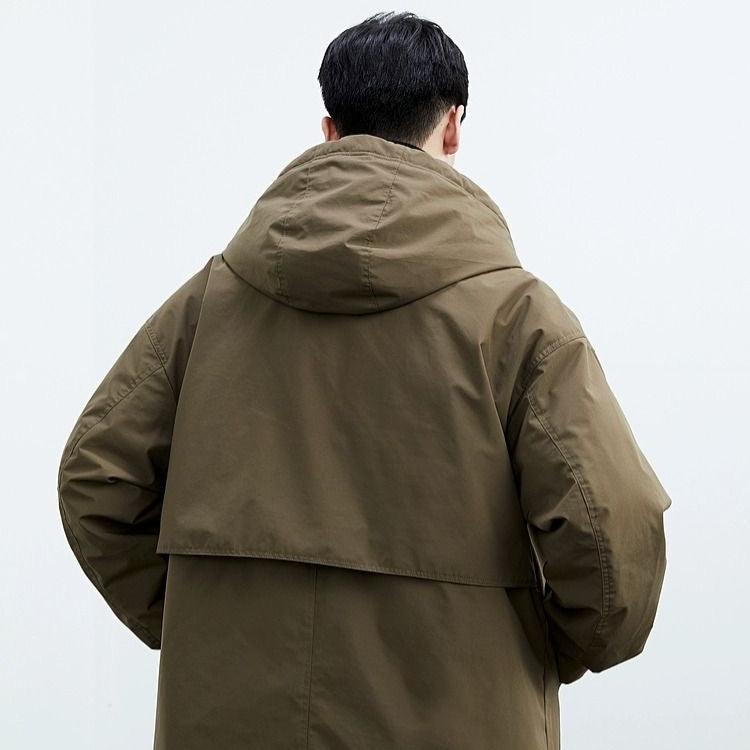 Men's Hooded Parka - Padded Water Resistant Winter Coat