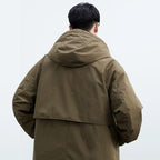Men's Hooded Parka - Padded Water Resistant Winter Coat