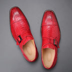 Men's Monk Strap Loafer - Cushioned Buckle Dress Shoe