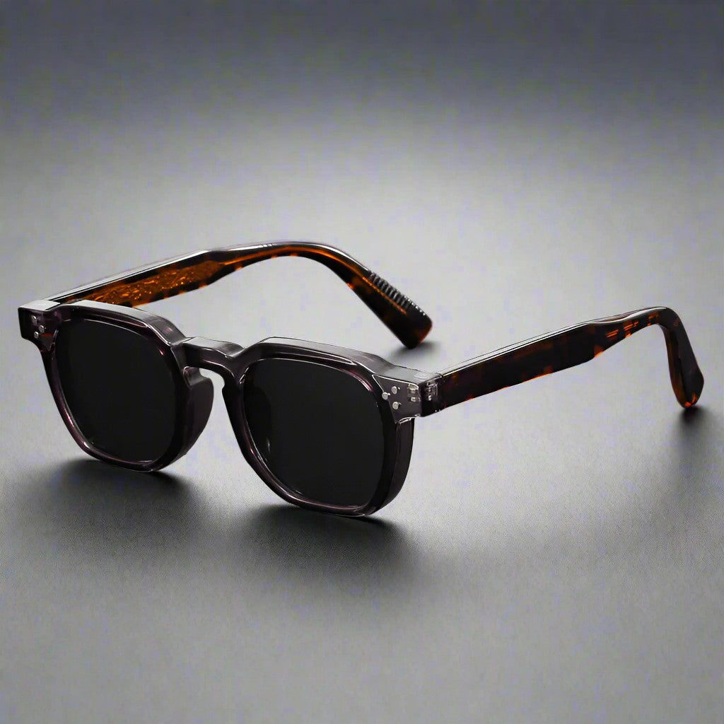Men's Squared Sunglasses - Sculpted Temple Frames
