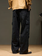 Men's Cargo Pants - Wide Leg Heavyweight Trousers
