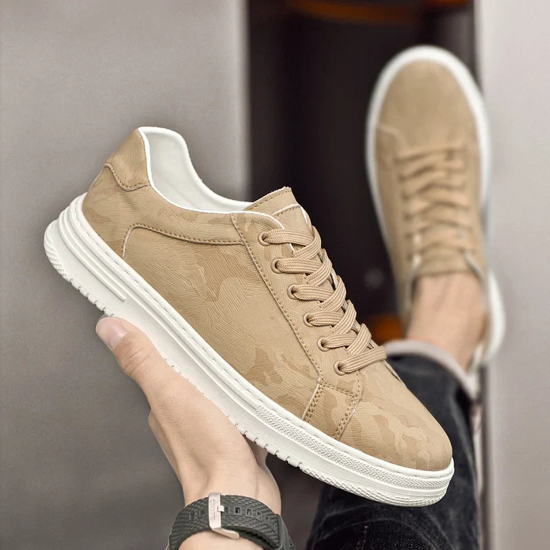 Men's Leather Sneakers - Genuine Full Grain Shoes