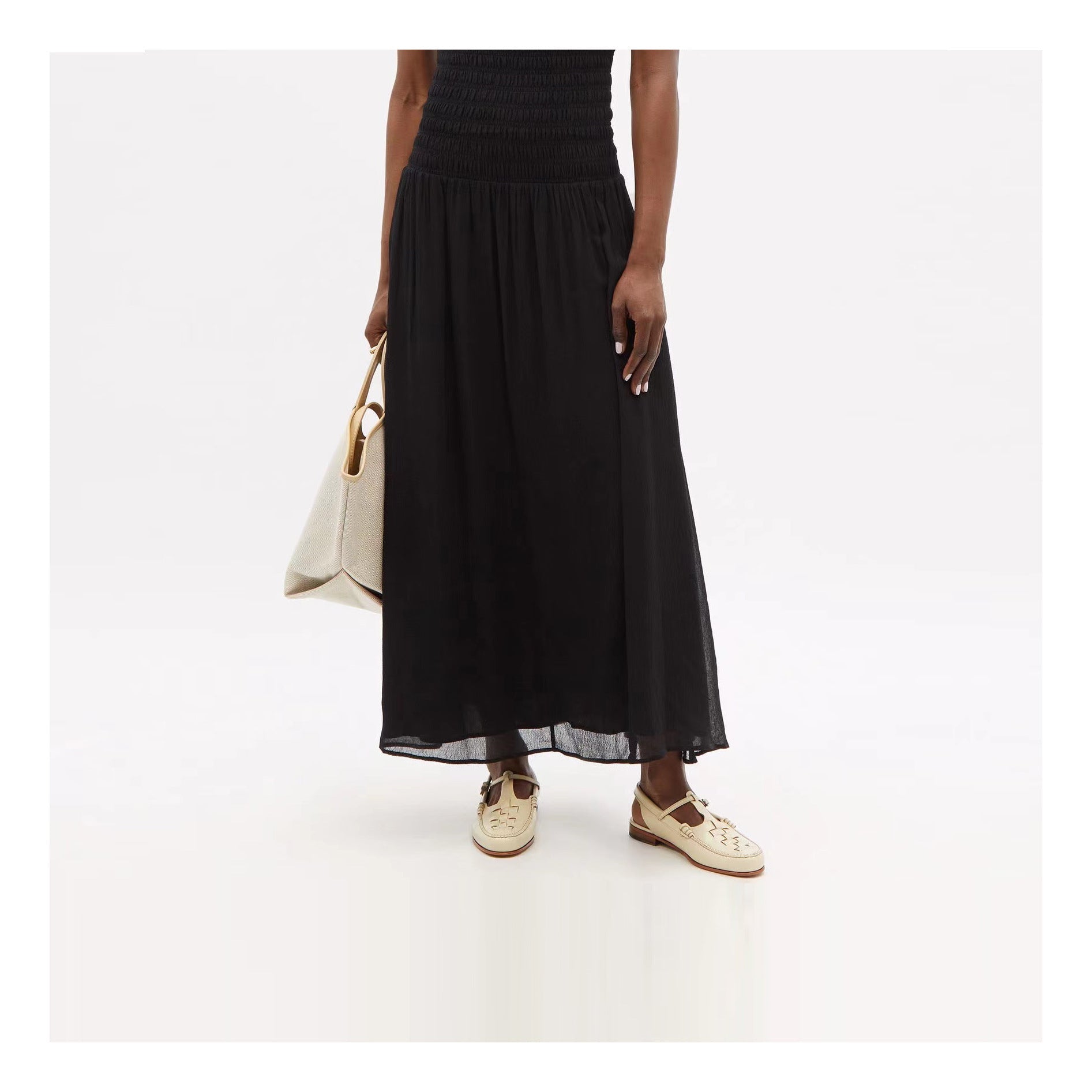 Women's Slingback Woven Loafers - Leather Huarache Flats