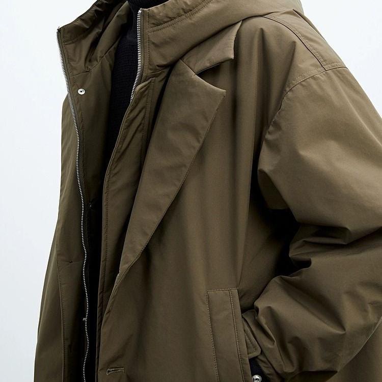 Men's Hooded Parka - Padded Water Resistant Winter Coat