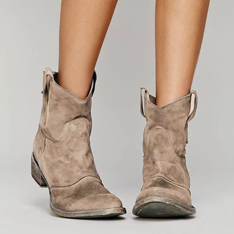 Women's Cowboy Boots - Pointed Toe Western Ankle Booties