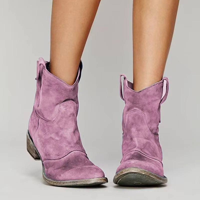 Women's Cowboy Boots - Pointed Toe Western Ankle Booties