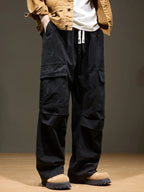 Men's Cargo Pants - Wide Leg Heavyweight Trousers