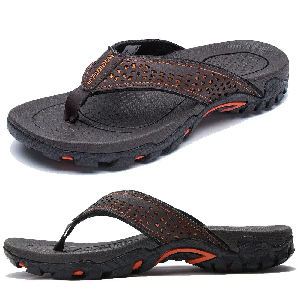 Men's Athletic Flip Flops - Arch Support Sports Sandals