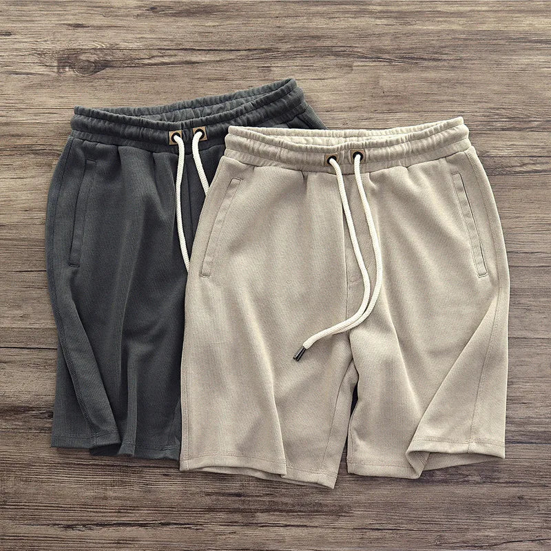 Men's Knit Shorts - Breathable Gym Casual Shorts