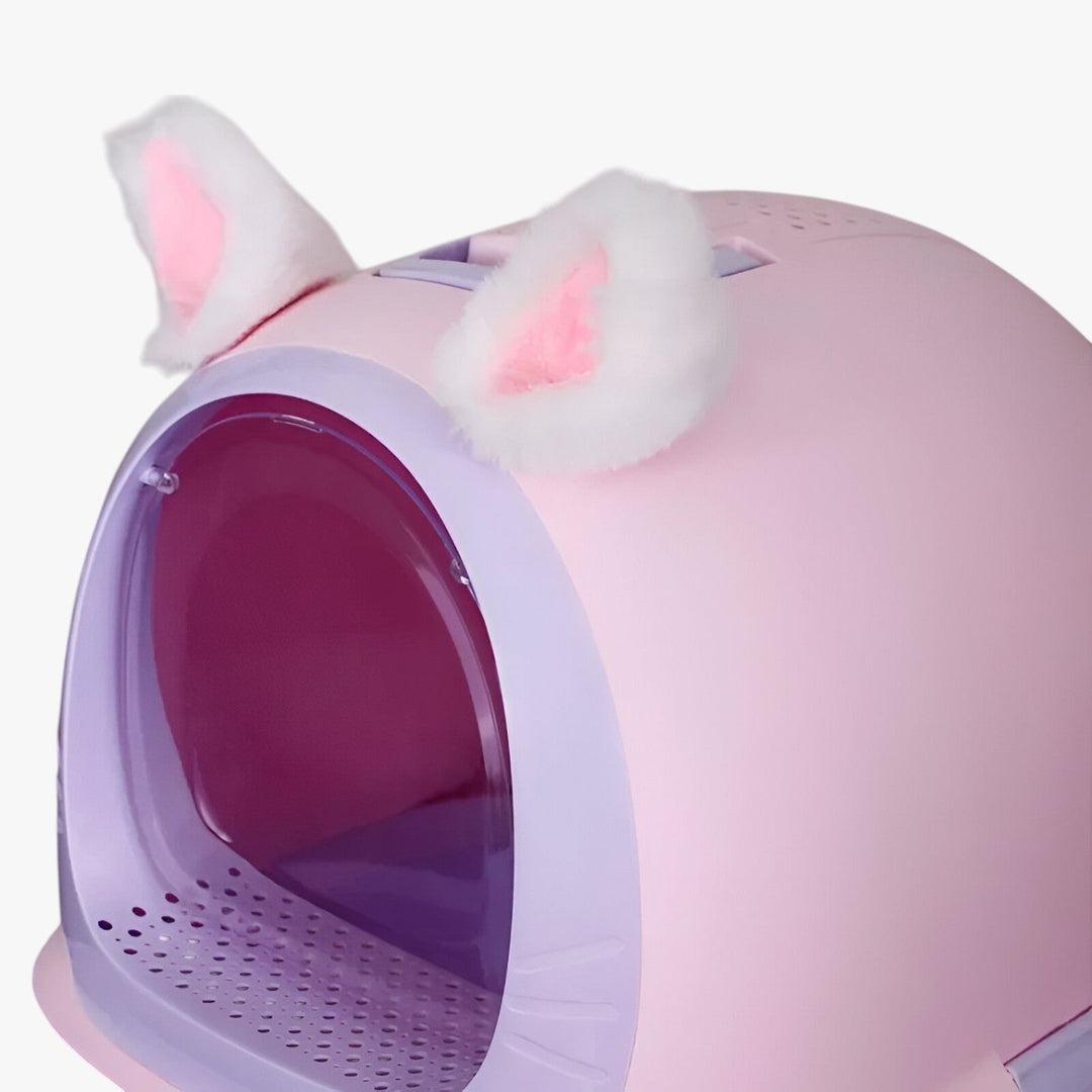 Waterproof Cat Litter Box with Drawer and Odor Control