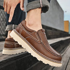 Men's Leather Loafers - Slip On Formal Shoes