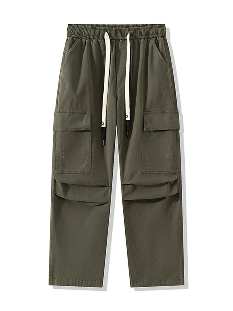 Men's Cargo Pants - Wide Leg Heavyweight Trousers