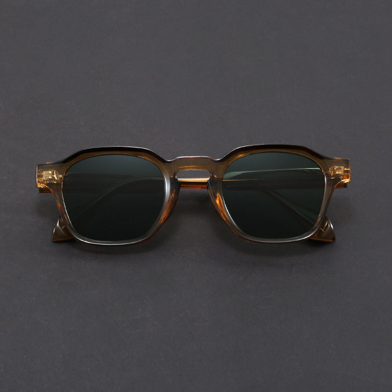 Men's Retro Sunglasses - Square Frame Vintage Shades
