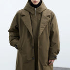 Men's Hooded Parka - Padded Water Resistant Winter Coat